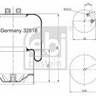FEBI 32818 Boot, air suspension