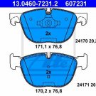 ATE 13.0460-7231.2 Brake Pad Set, disc brake for BMW