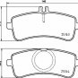 BREMBO P50132 Brake Pad Set, disc brake for MERCEDES-BENZ