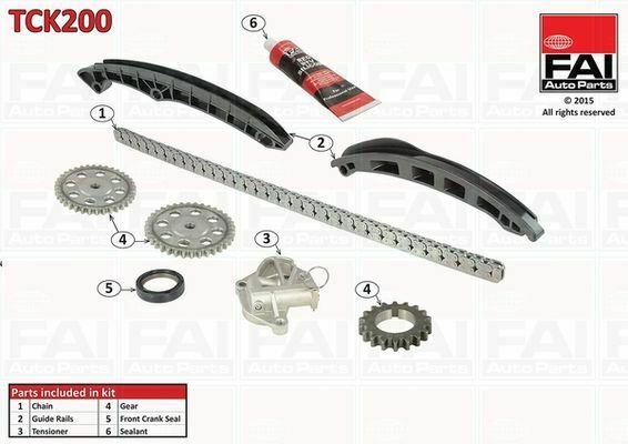 FAI AUTOPARTS TCK200 Timing Chain Kit for SEAT, SKODA, VW