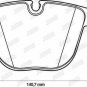 JURID 571991JC Brake Pad Set, disc brake for BENTLEY, BMW, ROLLS-ROYCE
