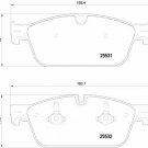 BREMBO P50112 Brake Pad Set, disc brake for MERCEDES-BENZ