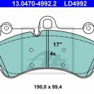 ATE 13.0470-4992.2 Brake Pad Set, disc brake for PORSCHE, VW