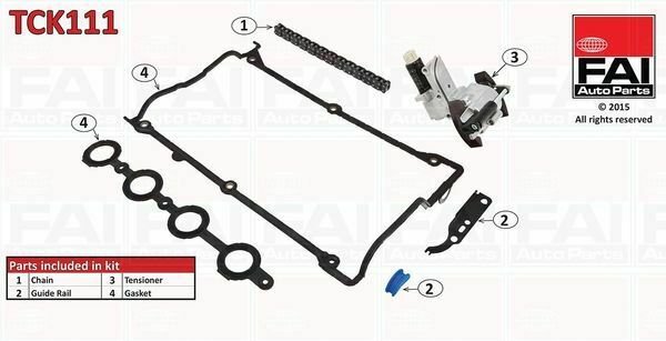 FAI AUTOPARTS TCK111 Timing Chain Kit for AUDI, SEAT, SKODA, VW