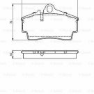 BOSCH 0986494265 Brake Pad Set, disc brake for PORSCHE
