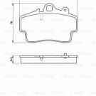 BOSCH 0986424570 Brake Pad Set, disc brake for PORSCHE