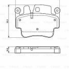 BOSCH 0986494281 Brake Pad Set, disc brake for PORSCHE