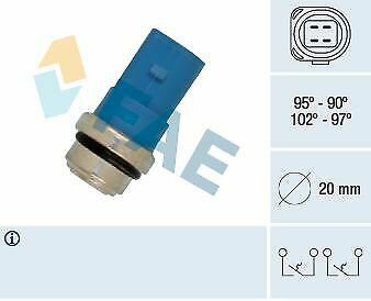FAE 38391 Temperature Switch, radiator fan for AUDI, SKODA, VW