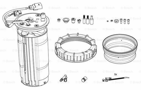 BOSCH F01C600240 Heating, tank unit (urea injection) for MERCEDES-BENZ