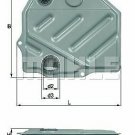 MAHLE HX 46 Hydraulic Filter, automatic transmission for MERCEDES-BENZ, PORSCHE