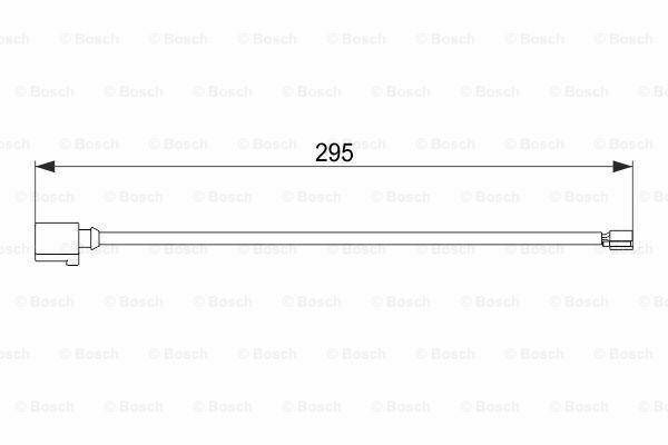 BOSCH 1987474565 Warning Contact, brake pad wear for PORSCHE, VW