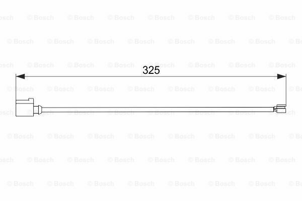 BOSCH 1987474567 Warning Contact, brake pad wear for VW