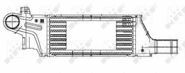 NRF 30429 Intercooler, charger for OPEL
