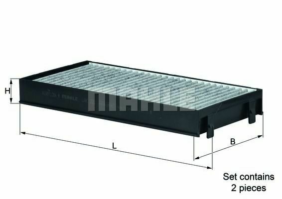 MAHLE LAK221/S Filter, interior air for BMW