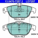 ATE 13.0470-7257.2 Brake Pad Set, disc brake for MERCEDES-BENZ