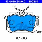ATE 13.0460-2819.2 Brake Pad Set, disc brake for CITROËN, FIAT, FORD, LANCIA, PE