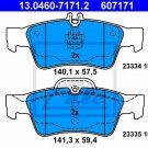ATE 13.0460-7171.2 Brake Pad Set, disc brake for MERCEDES-BENZ