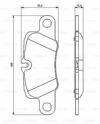BOSCH 0986494431 Brake Pad Set, disc brake for PORSCHE