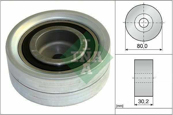 INA 532058210 Deflection/Guide Pulley, timing belt for AUDI, SEAT, SKODA, VW