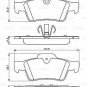 BOSCH 0986494256 Brake Pad Set, disc brake for MERCEDES-BENZ