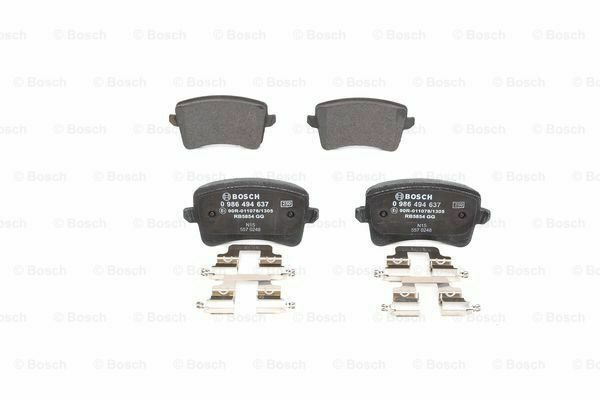 BOSCH 0986494637 Brake Pad Set, disc brake for AUDI
