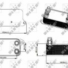 NRF 31275 Oil Cooler, engine oil for MERCEDES-BENZ