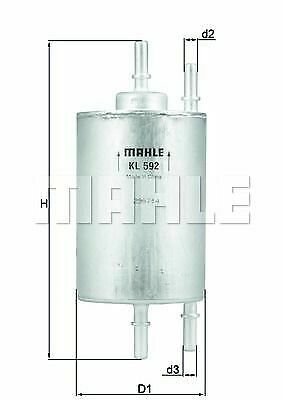 MAHLE KL592 Fuel filter for AUDI, SEAT