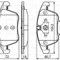 BOSCH 0986494169 Brake Pad Set, disc brake for FORD, LAND ROVER