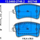 ATE 13.0460-2748.2 Brake Pad Set, disc brake for AUDI, VW