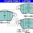 ATE 13.0470-7226.2 Brake Pad Set, disc brake for AUDI