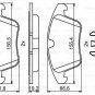 BOSCH 0986494246 Brake Pad Set, disc brake for LAND ROVER, VOLVO