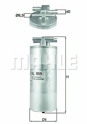 MAHLE KL 659 Fuel filter for AUDI