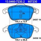 ATE 13.0460-7230.2 Brake Pad Set, disc brake for CITROËN, DS, PEUGEOT