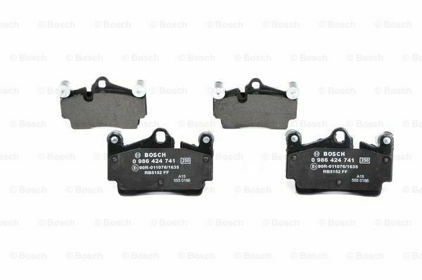 BOSCH 0986424741 Brake Pad Set, disc brake for AUDI, PORSCHE, VW