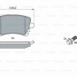 BOSCH 0986494303 Brake Pad Set, disc brake for AUDI, VW
