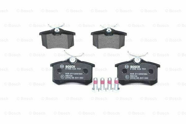 BOSCH 0986424751 Brake Pad Set, disc brake for CITRO&Atilde;�N, DS, FIAT, LANCIA, PEUGEO