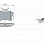 BOSCH 0986424751 Brake Pad Set, disc brake for CITROËN, DS, FIAT, LANCIA, PEUGEO