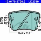 ATE 13.0470-2790.2 Brake Pad Set, disc brake for AUDI, SEAT, SKODA, VW
