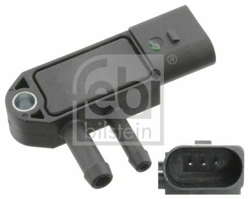 FEBI 40766 Sensor, exhaust pressure for AUDI, SEAT, SKODA, VW