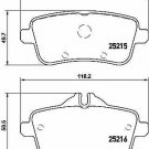 BREMBO P50099 Brake Pad Set, disc brake for MERCEDES-BENZ