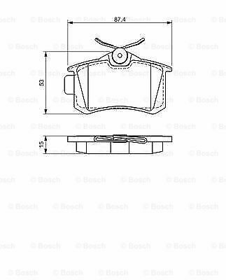 BOSCH 0986494519 Brake Pad Set, disc brake