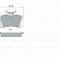 BOSCH 0986494387 Brake Pad Set, disc brake for AUDI, RENAULT, SEAT, VW
