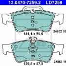 ATE 13.0470-7259.2 Brake Pad Set, disc brake for MERCEDES-BENZ