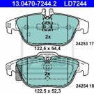 ATE 13.0470-7244.2 Brake Pad Set, disc brake for MERCEDES-BENZ