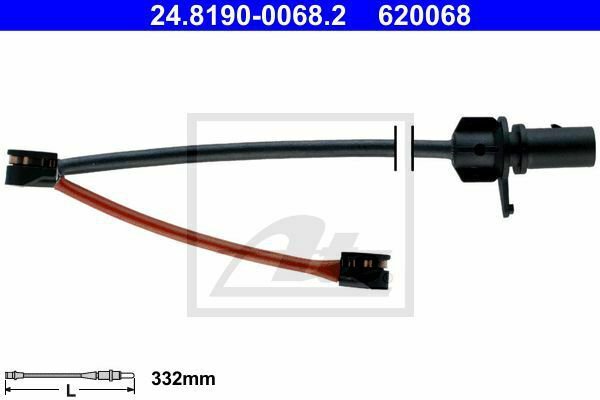 ATE 24.8190-0068.2 Warning Contact, brake pad wear for AUDI