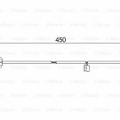 BOSCH 1987473583 Warning Contact, brake pad wear