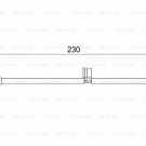 BOSCH 1987474569 Warning Contact, brake pad wear for PORSCHE