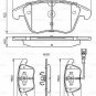 BOSCH 0986494372 Brake Pad Set, disc brake for AUDI, SEAT, VW