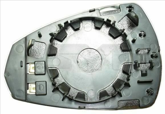 TYC 302-0100-1 Mirror Glass, outside mirror for AUDI
