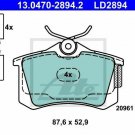 ATE 13.0470-2894.2 Brake Pad Set, disc brake for AUDI, SEAT, SKODA, VW
